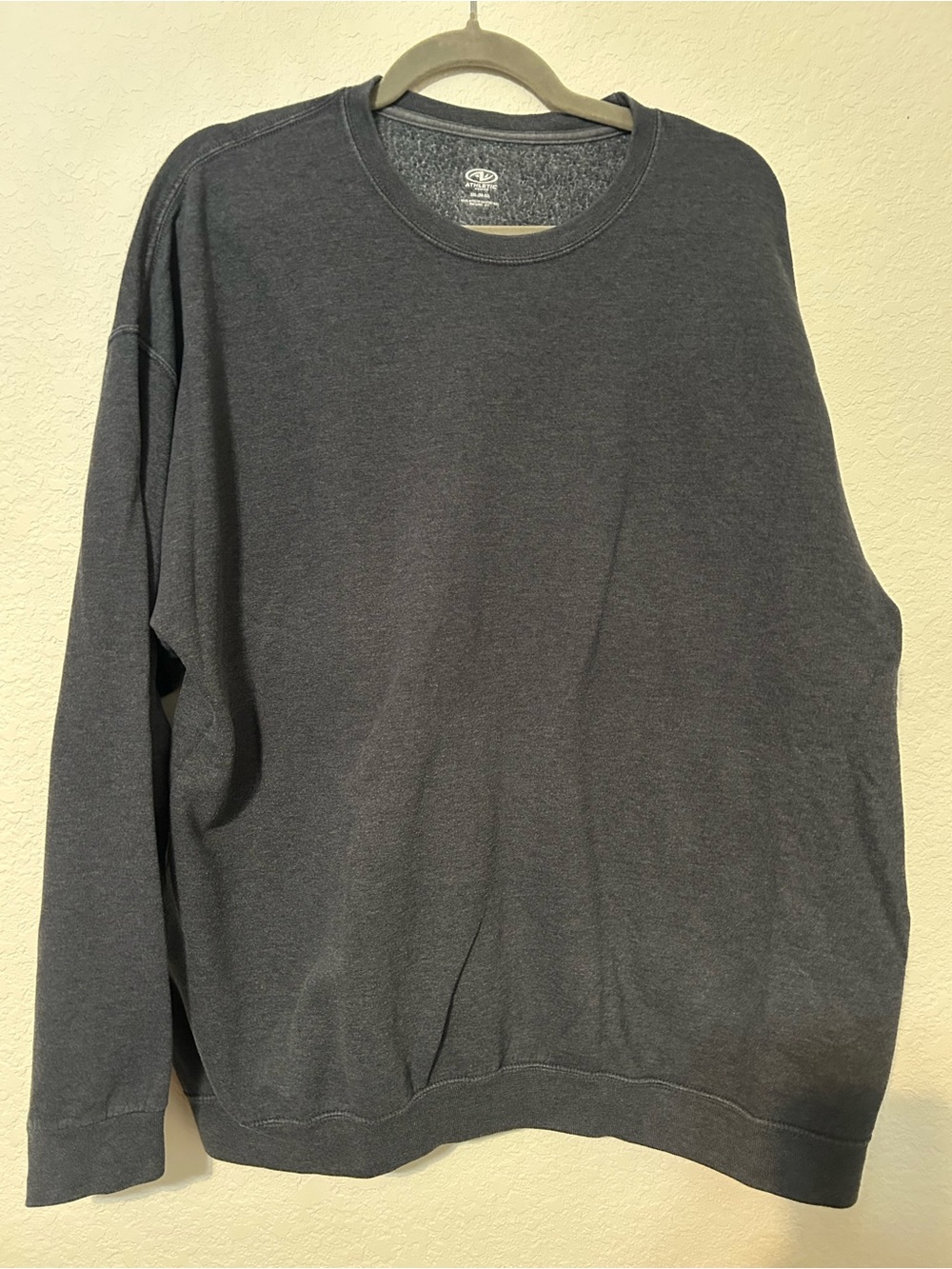 Athletic Works Men's Dark Grey Crewneck Sweatshirt, Preloved, Size 2X